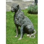 A bronze alloy garden model of a cheetah, circa 2000 A bronze alloy garden model of a cheetah, circa