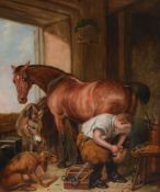 After Sir Edwin Hnery Landseer Oil on canvas 75 x 61cm After Sir Edwin Hnery Landseer (British