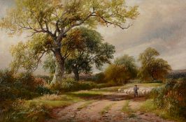 George Turner (British 1843 - 1910) - The country path Oil on canvas Signed and dated 79, lower