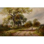 George Turner (British 1843 - 1910) - The country path Oil on canvas Signed and dated 79, lower