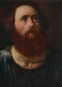 Manner of Van Dyck (Flemish 1599-1641) - Portrait of a bearded saint Oil on canvas, laid on wood