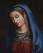 Follower of Carlo Maratta (Italian 1625-1713) - Virgin Mary Oil on canvas 55 x 41cm (21 5/8 x 16 1/
