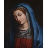 Follower of Carlo Maratta (Italian 1625-1713) - Virgin Mary Oil on canvas 55 x 41cm (21 5/8 x 16 1/