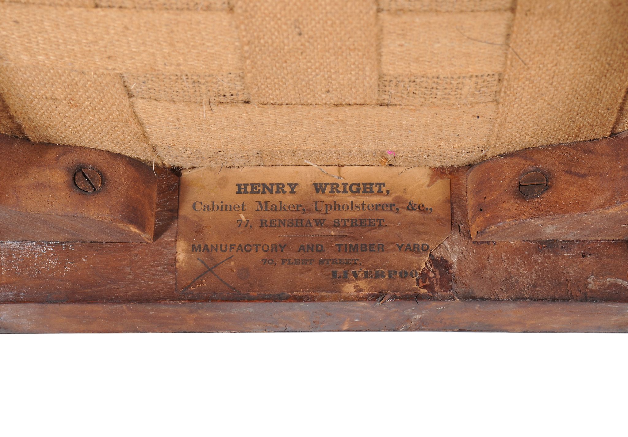 A set of eight Victorian pollard oak side chairs , circa 1880, each with paper label to seat rail - Image 3 of 3