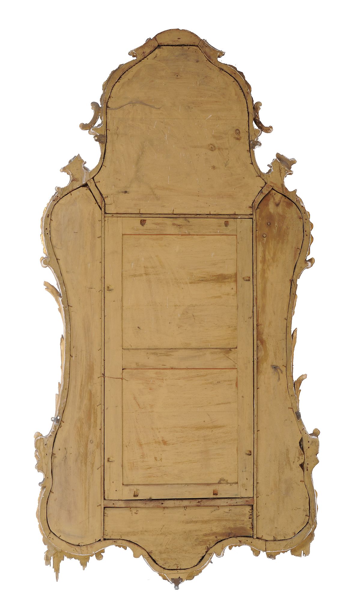 A carved giltwood and composition wall mirror in George III style , late 19th century, the - Image 3 of 3