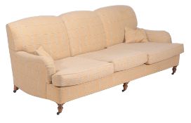 A three seat sofa, of recent manufacture, attibuted to Kingcome Sofas (Stratford pattern), with