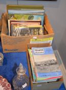 A collection of railway memorabilia to include a quantity of periodicals, a Southern Railways