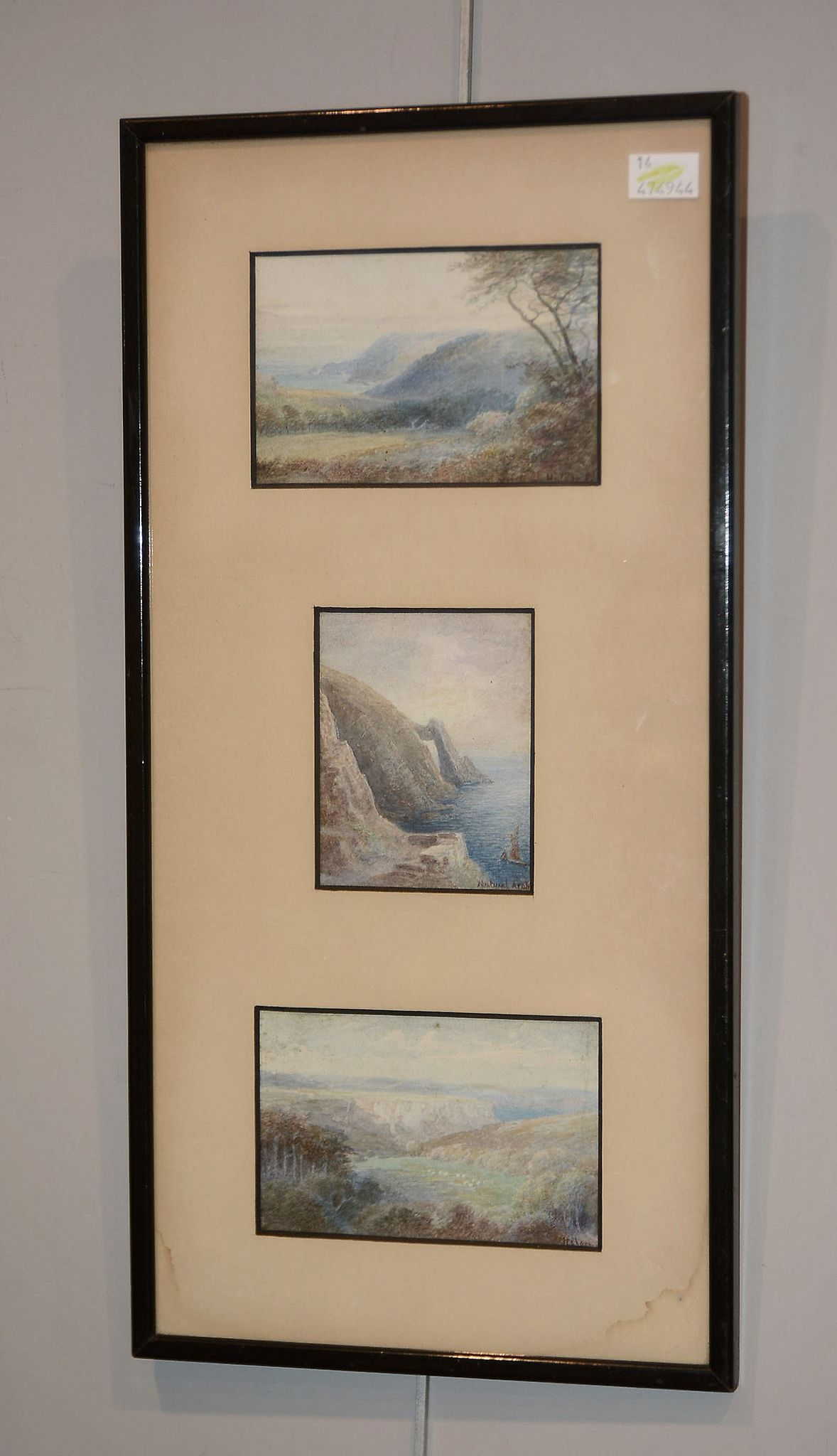 English School (late19th/early 20th century) Landscape views Six watercolours framed as two sets - Image 3 of 3