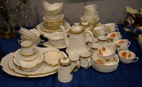 A Royal Crown Derby Regency pattern part dinner service, and other part services