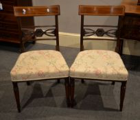 A pair of George IV dining chairs
