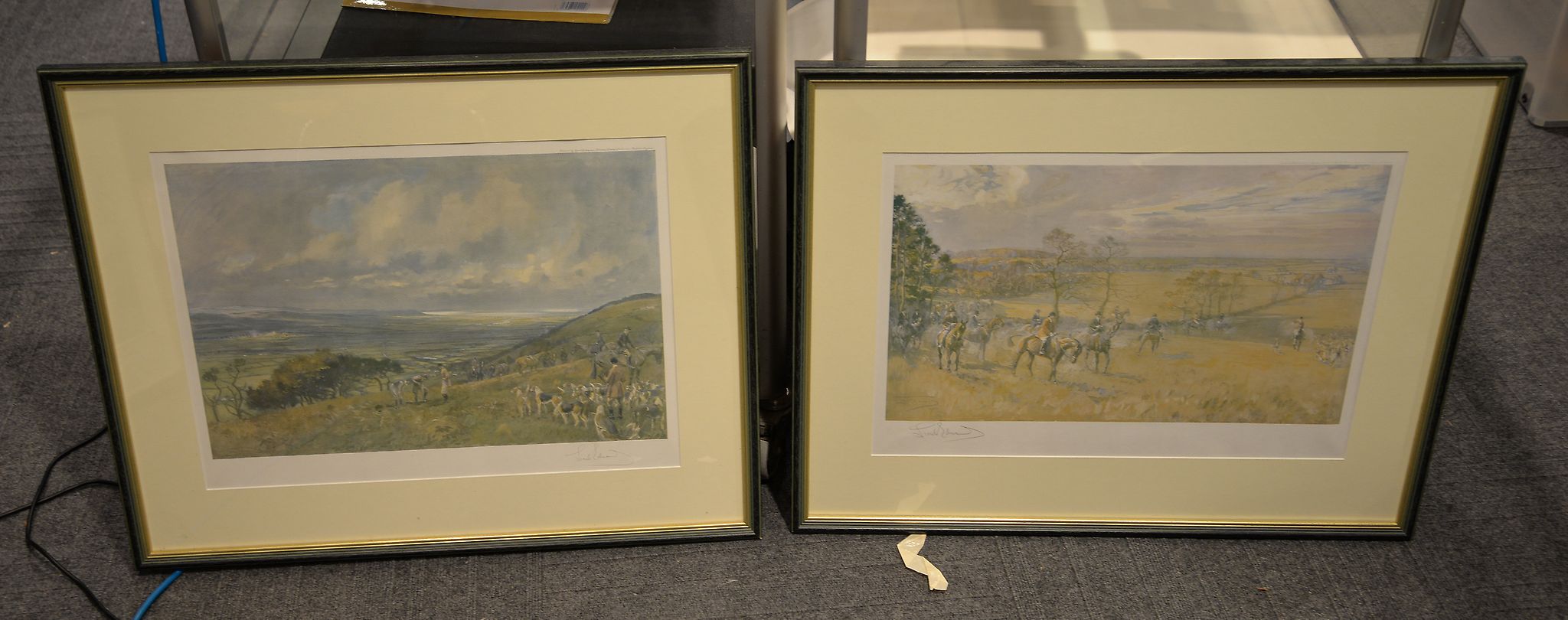 Lionel Edwards Hunting Scenes Offset lithographs, a pair Both signed in pencil Each image 31 x 48cm.