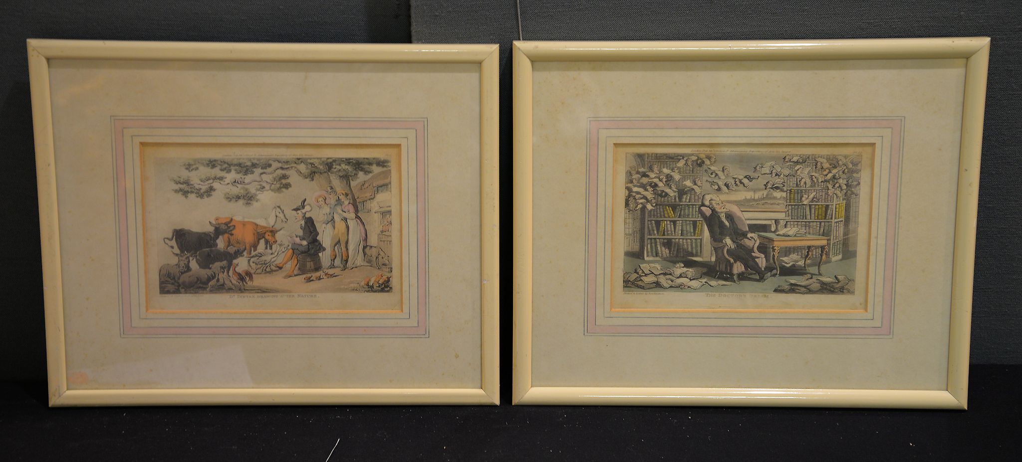 Thomas Rowlandson (1756-1827) Three book plates from Dr. Syntax series Dr. Syntax with my Lord; - Image 2 of 2