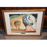 Salvador Dali The Three Sphinx of Bikini Lithograph printed in colours, 1987 Numbered 36/295 with