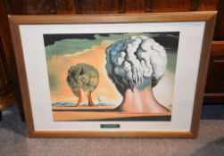 Salvador Dali The Three Sphinx of Bikini Lithograph printed in colours, 1987 Numbered 36/295 with