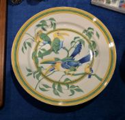 A Limoges porcelain for Hermes plate "Toucans"