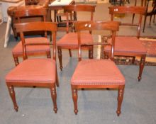 A set of ten mahogany dining chairs in Regency style, of recent manufacture, to include two carvers,