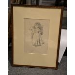 James MacNeill Whistler (1834-1903) Little Evelyn, 1896 Lithograph Signed with artist's butterfly