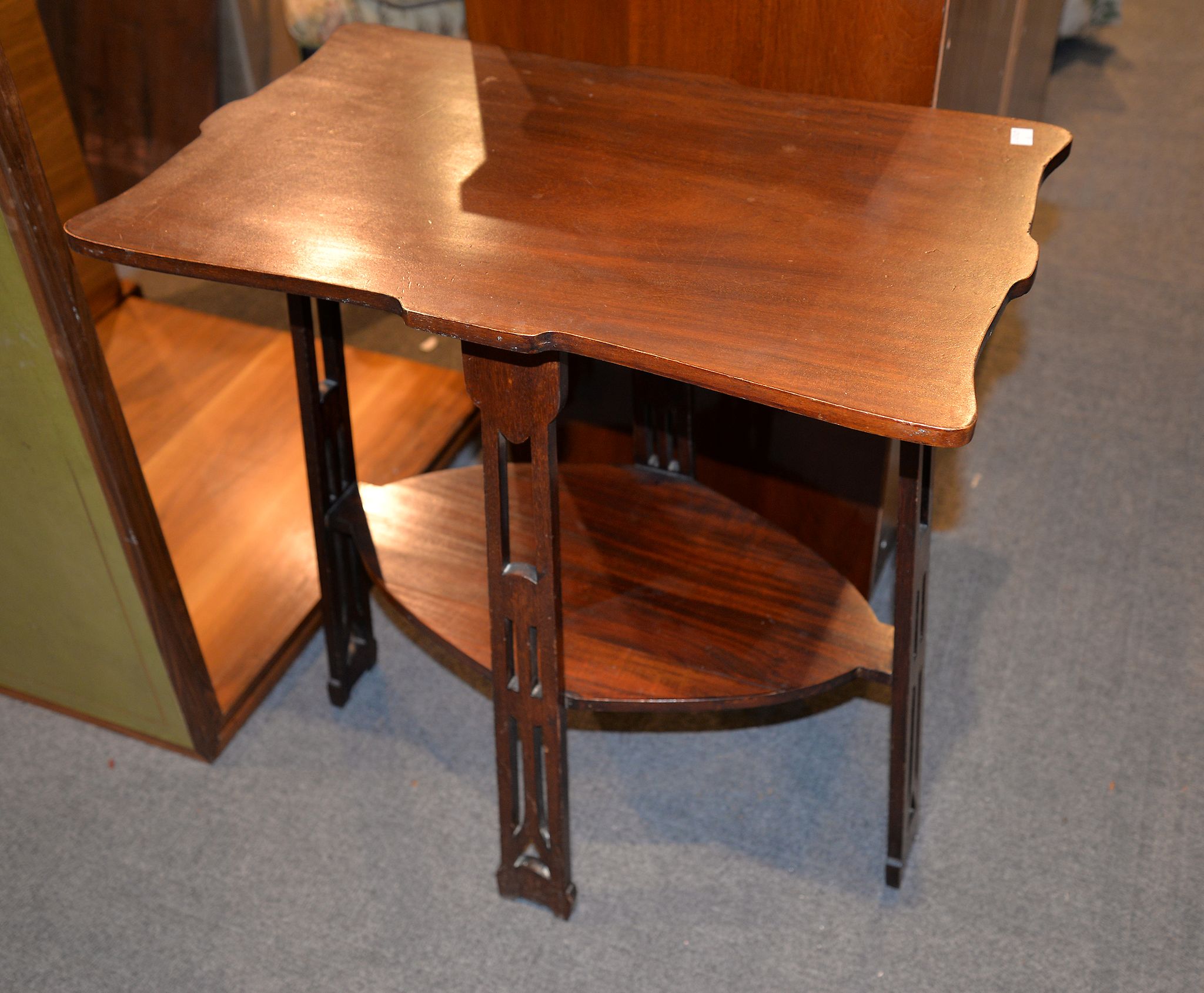 An Edwardian mahogany table, in Art Nouveau style