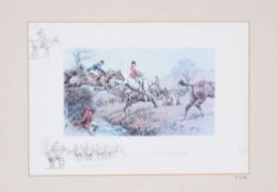 After 'Snaffles' Charles Johnson Payne Prepare to Receive Cavalry Reproduction print Numbered 311/