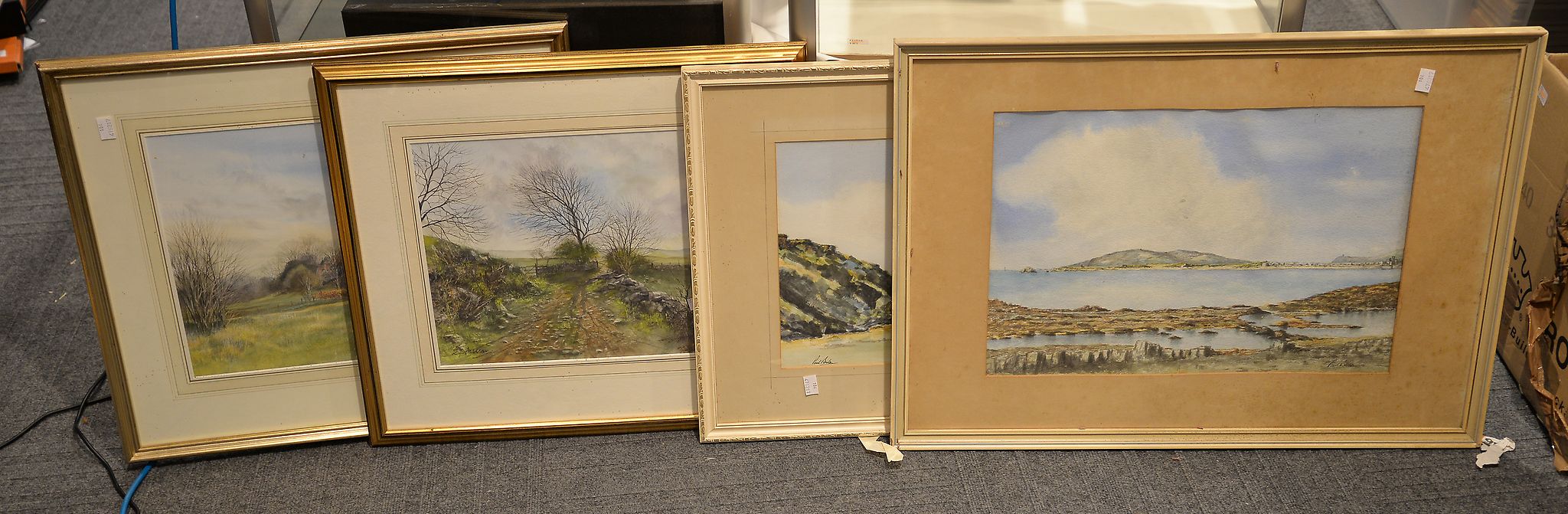 Paul Barton Two landscapes Watercolours Both signed Largest 34 x 49cm. (13 3/8 x 19 1/4in.) Together