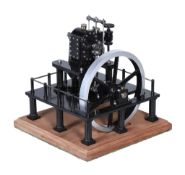 A well engineered model of a Simpson & Shipton short stroke rotary steam engine, built to drawings