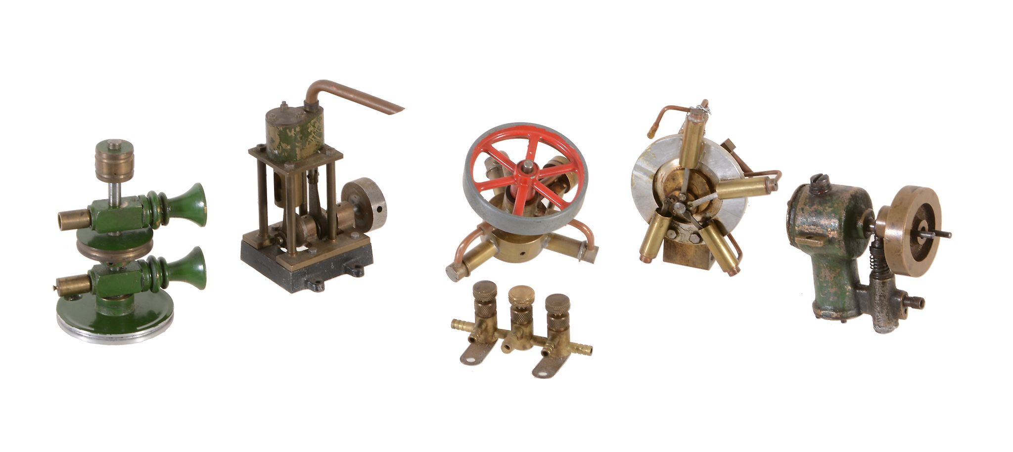 A collection of small steam related items and live steam engines, to include a vertical engine