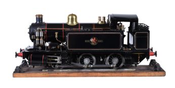 A well engineered 5 inch gauge model of a 0-6-0 side tank locomotive, built by the late Mr F Tucker