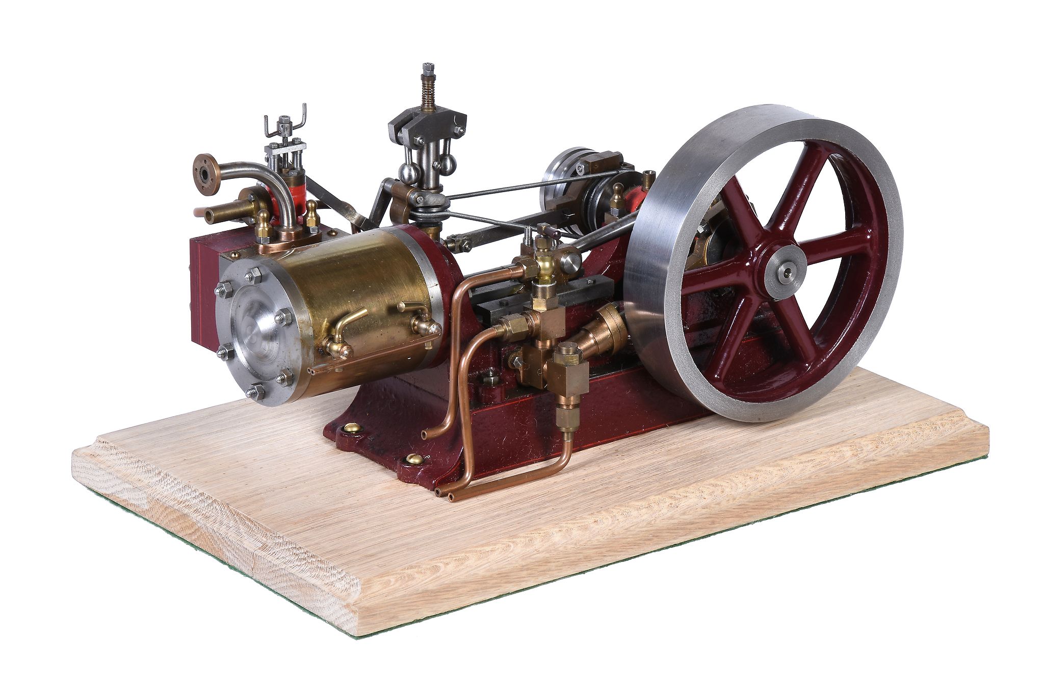 A very well engineered model of a Stuart Turner No 9 live steam horizontal mill engine, having