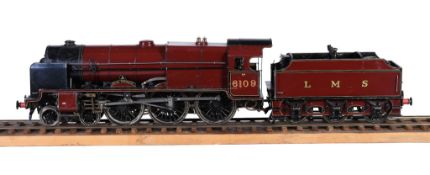 A well engineered 3 1/2 inch gauge model of a 4-6-0 tender locomotive No 6109 Royal Engineer , the