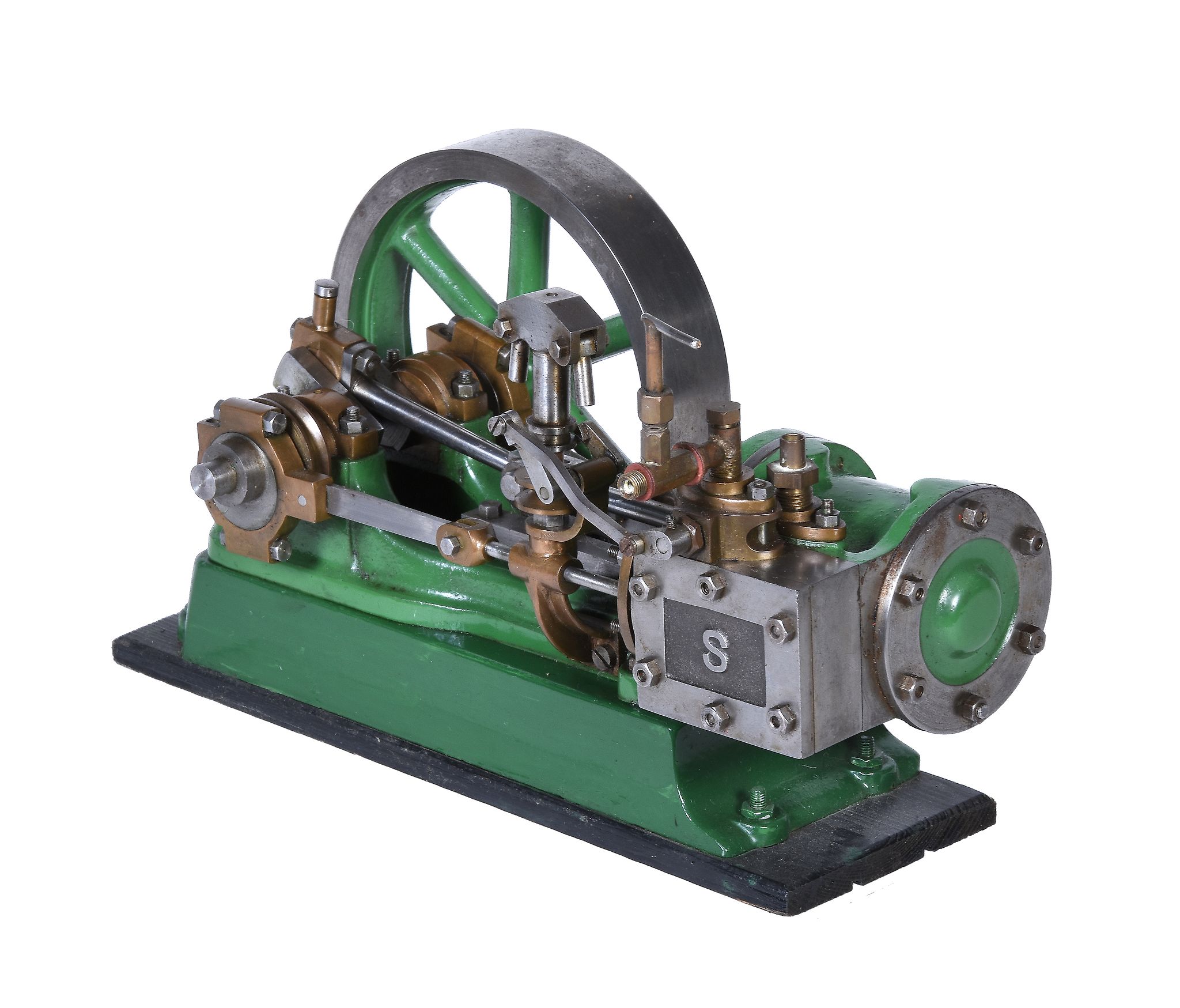 A well engineered model of a Stuart Turner No 9 horizontal mill engine, the single cylinder 1 1/2