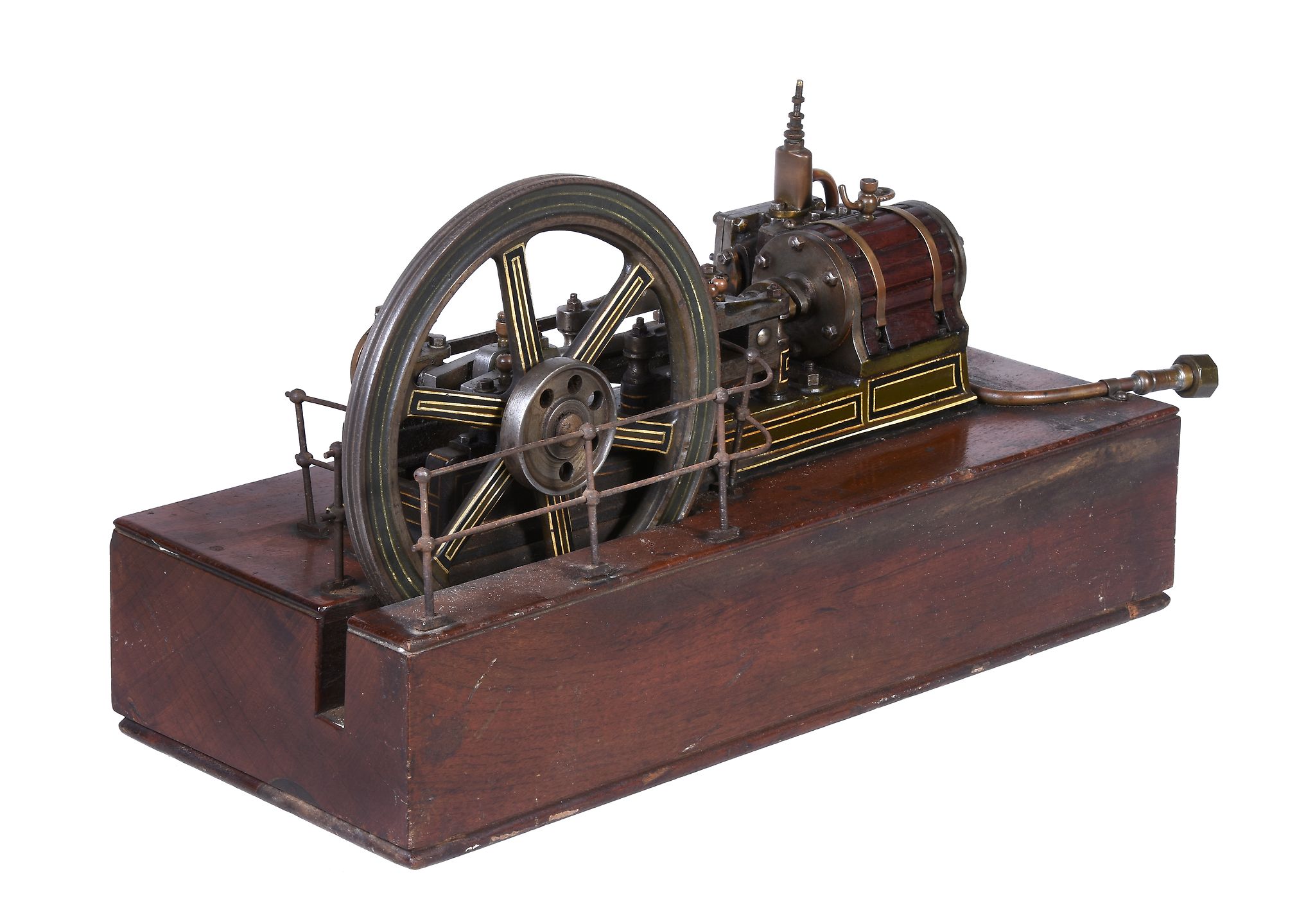 A model of an early 20th century horizontal live steam mill engine, built by Mr J W Mac Donnell of - Image 2 of 3