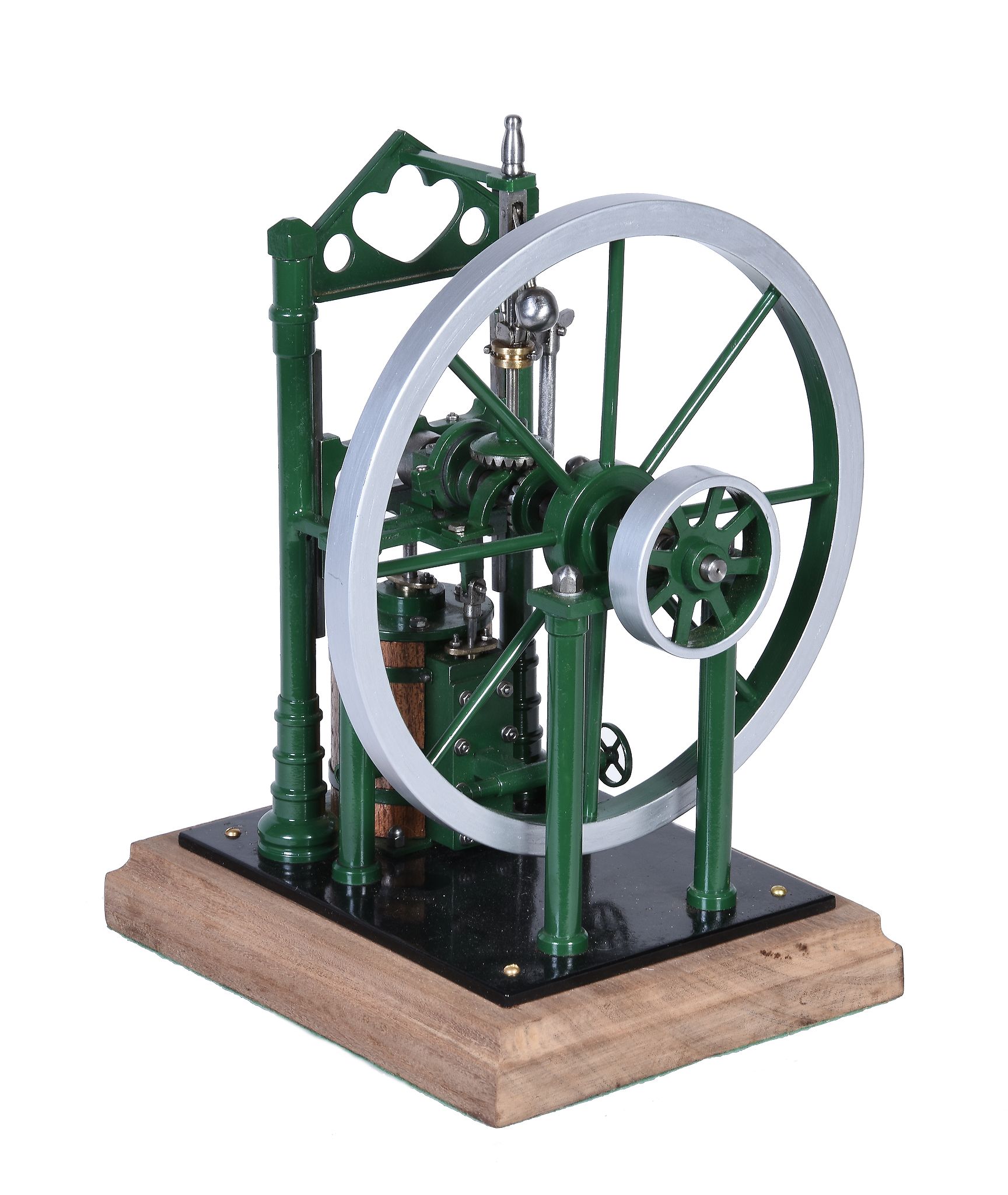 A well engineered 1 inch scale model of a Scotch crank live steam stationary engine, built to the