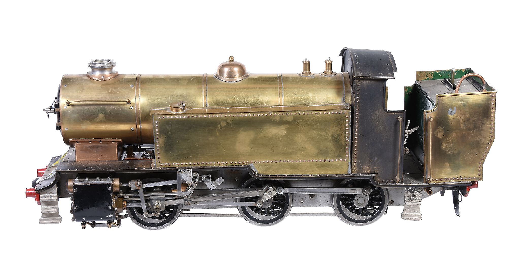 A well engineered 3 1/2 inch gauge model of a 0-6-0 side tank locomotive, built to the Bassett