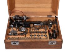 An early 20th century Continental Watchmakers lathe, possible made in Switzerland (no makers mark).