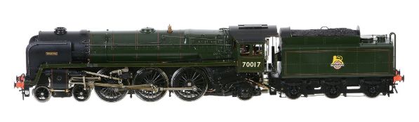 A well engineered gauge 1 model of British Railways 4-6-2 tender locomotive Arrow No 70017, built