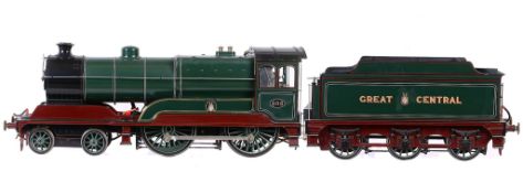 A fine exhibition quality model of a 5 inch gauge Great Central Railway Robinson Class 11F Director