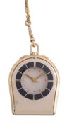 Jaeger LeCoultre, a travelling alarm clock, no. 709689, manual wind alarm movement, no. 1210587,