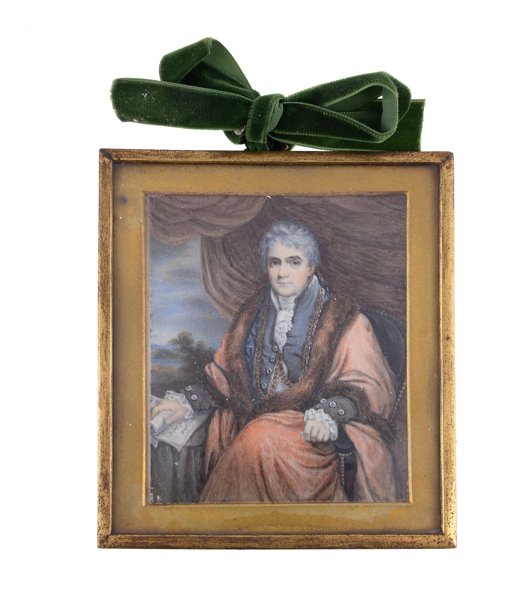 Ω English School Portrait of a Lord Mayor seated before drapery