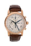 Ω Montblanc, Star Chronograph GMT, ref. 7074 101638, an 18 carat gold wristwatch, no. PL486683,