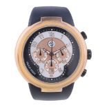 Philip Stein, Active, a gold plated wristwatch, no. 32TF001635, quartz chronograph movement, sunken