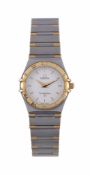 Omega, Constellation, ref. 795.1202, a lady's two colour bracelet wristwatch, no. 58778788, quartz