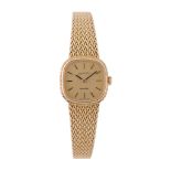 Zenith, a lady's 14 carat gold bracelet wristwatch, Swiss quartz movement, 4 jewels, cal. Ronda