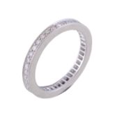 A diamond eternity ring, set throughout with brilliant cut diamonds, approximately 0.80 carats