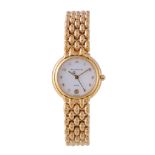 Maurice Lacroix, ref. 15918, a lady's gold plated bracelet wristwatch, no. 72289, circa 1994,