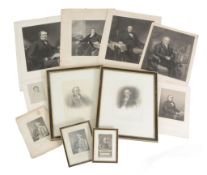 Engineers - a collection of eleven engraved portraits: Including James Brindley anonymous after an