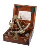 A brass Bell Pattern No. 1 sextant Heath and Company Limited, London, late 19th century The