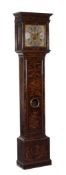A Queen Anne tortoiseshell japanned eight-day longcase clock James West, London, early 18th century