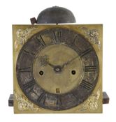 A fine William and Mary eight-day longcase clock movement with ten inch dial Unsigned, circa 1690