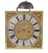 A fine William III longcase clock movement of one month duration Jonathan Lowndes, London, circa