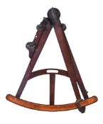 A George III mahogany and brass Hadley s navigational octant Unsigned but possibly by George Adams